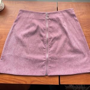 shein zipper skirt pink/purple size large